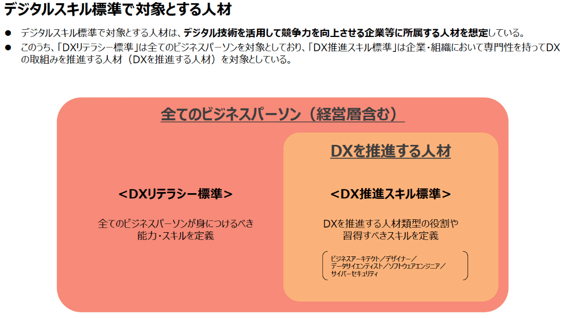 IPA,経済産業省「デジタルスキル標準ver.1.1」2023年8月,p.6