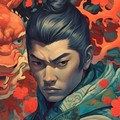 侍、武士、イラスト|samurai, samurai, illustration,Generative AI