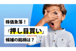 株価急落!「押し目買い」候補の銘柄は?
