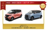 新時代突入！2022-2023日本カー・オブ・ザ・イヤーは日産サクラ／三菱eKクロスEVに決定！K-CAR初の快挙