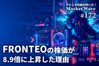 FRONTEO,株価