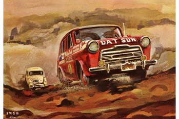 【クルマ物知り図鑑】日産の海外ラリー初挑戦は、ダットサン210型。「1958豪州ラリー」参戦は、自らの技術力を確かめる目的だった！