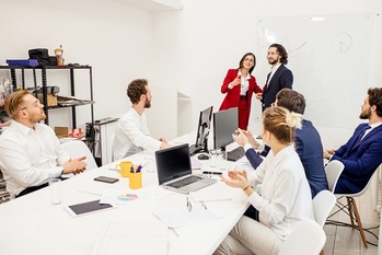 オフィス,楽しい,チームワーク