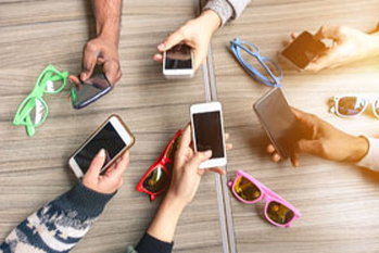 中高生が利用しているスマートフォンの割合