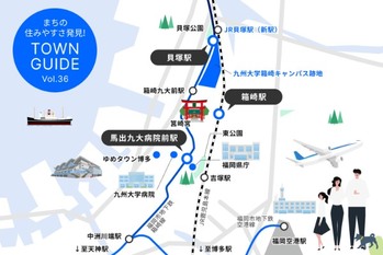 福岡市最大規模の再開発エリア“箱崎キャンパス跡地”に注目！ 医療と学術の拠点、“スマートシティな”まちづくり。「貝塚〜馬出九大病院」｜まちの住みやすさ発見