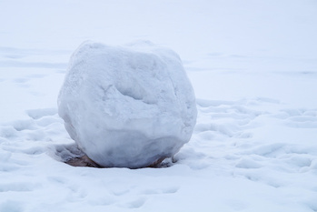 雪の球