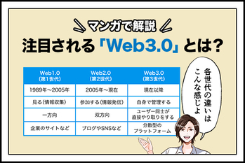 Web3.0はなぜ注目される？3つの特徴やサービス例、投資との関係性を分かりやすく解説