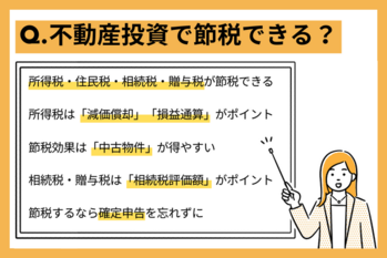 不動産投資で節税