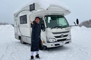 極寒車中泊,キャンピングカー