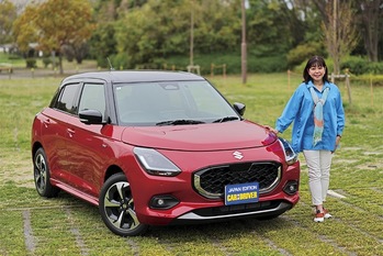 竹岡圭 K&コンパクトカー【ヒットの真相】スズキ・スイフト「走りのよさが好評。高い安定性が安全性につながる」（2024年7月号）