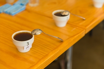 コーヒーのカッピング
