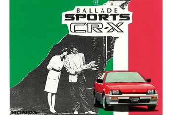 【岡崎宏司カーズCARS／CD名車100選】超キュート！ 2人のためのFFライトウェイトスポーツを標榜した「1983年ホンダ・バラードスポーツCR-X（E-AF型）」の鮮烈造形
