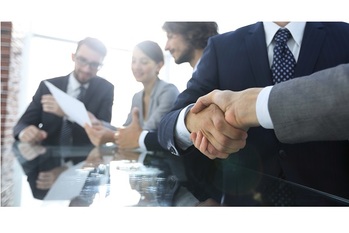 交渉,握手
