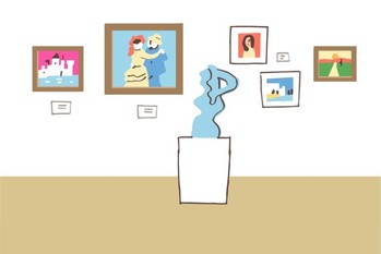 美術品のイラスト