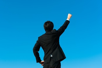 やる気,ポジティブ,ビジネスマン