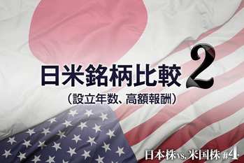 #04 日米銘柄比較２（設立年数、高額報酬）