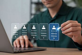 現代のビジネス環境における人事チームのための候補者プロフィールと評価システムを備えたオンライン採用応募選考プロセス