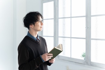 読書,男性