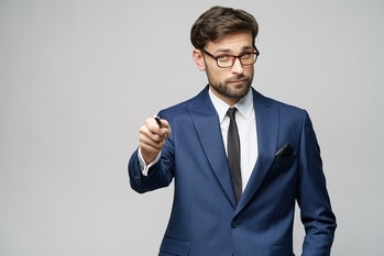 注意,ビジネスマン