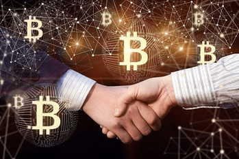 ビットコインコインベース,暗号資産,握手