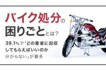 約3割が困ったことが「ある」と回答　バイクの処分に関するアンケート実施
