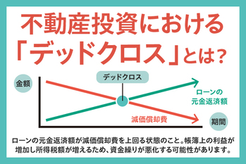 不動産投資の「デッドクロス」とは｜節税目的なら避けられない？回避するポイントも解説
