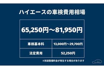 ハイエースの車検費用はいくら？安く抑えるには？相場や内訳を徹底解説！