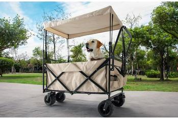 大型犬も余裕!?超大容量の“ペットカートワゴン”発売 多頭飼いの方もこれ1台でみんな一緒にお出かけ!