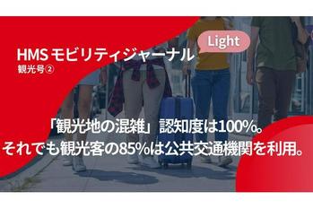 「観光客の混雑」認知度は100%。それでも観光客の85%は公共交通機関を利用。【HMSモビリティジャーナルLight 観光号②】