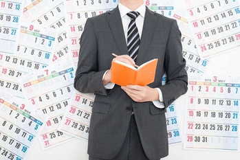 カレンダー,ビジネスマン