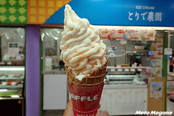 【熊本県】メロン果肉をその場でMIX！贅沢メロンソフト「道の駅 七城メロンドーム」【バイクで行く!ご当地ソフトクリームの世界】