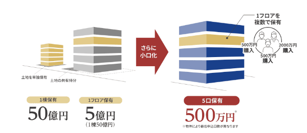 ACN 不動産小口化商品のイメージ図