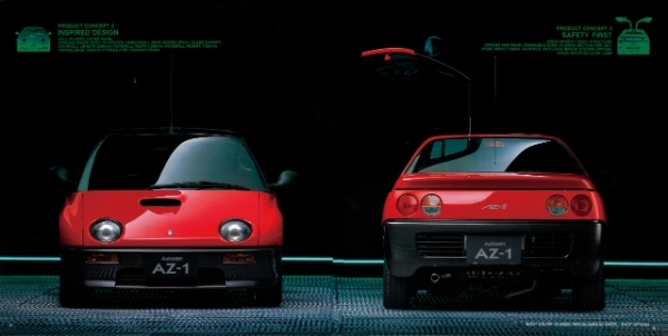 【日本車黄金時代】「1992 MAZDAオートザムAZ-1（E-PG6SA型）」はルックスも走りも刺激たっぷり！ 個性あふれるKガルウイング・スーパーマシンだった