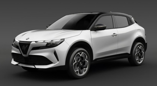 純白のボディカラーにカーボン調パーツを配したアルファロメオ・ジュニアの特別仕様車が日本上陸