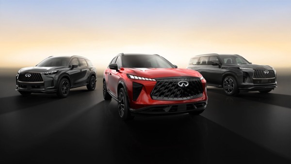 日産が長期ビジョンの発表の場で新型エクストレイル／ローグe-POWERと新型ジュークEVを初公開。新型オフローダーのエクステラと日産車の新しいアイコンとなる新型スカイラインのティザー画像も披露
