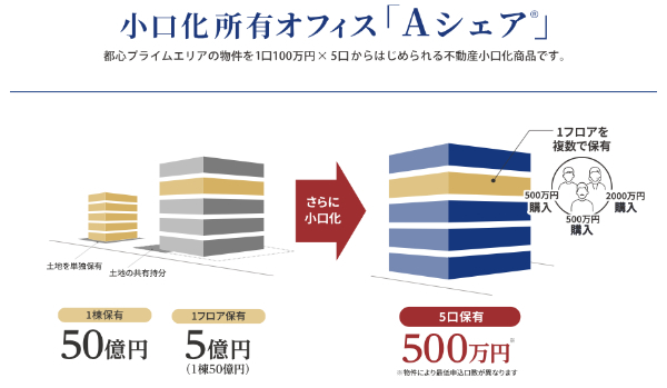 ACN 不動産小口化商品のイメージ図