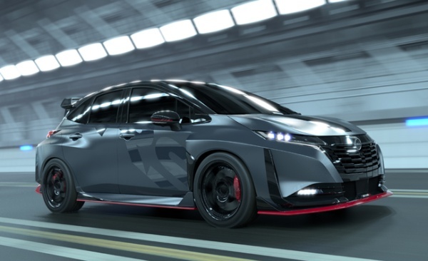 日産がエクストレイルNISMOのパワートレインを搭載した「オーラNISMO RSコンセプト」を東京オートサロン2026で初公開