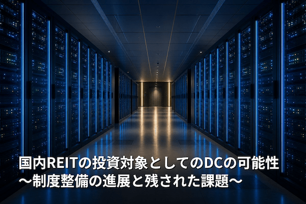 国内REITの投資対象としてのDCの可能性 ～制度整備の進展と残された課題～