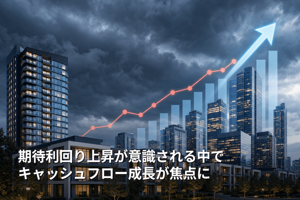 期待利回り上昇が意識される中でキャッシュフロー成長が焦点に