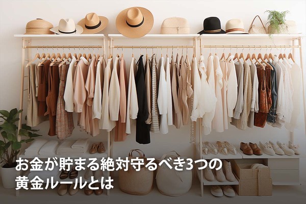 お金が貯まる絶対守るべき3つの黄金ルールとは