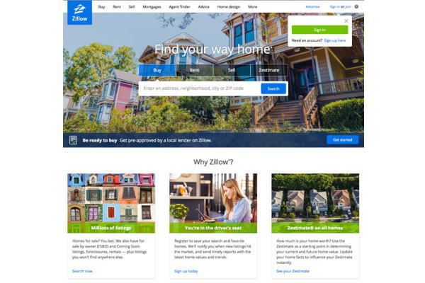 Zillow Group,米国,不動産サイト