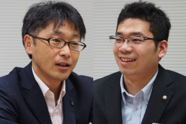 福島銀行地域貢献室　井上さん(左)　芦澤さん(右)