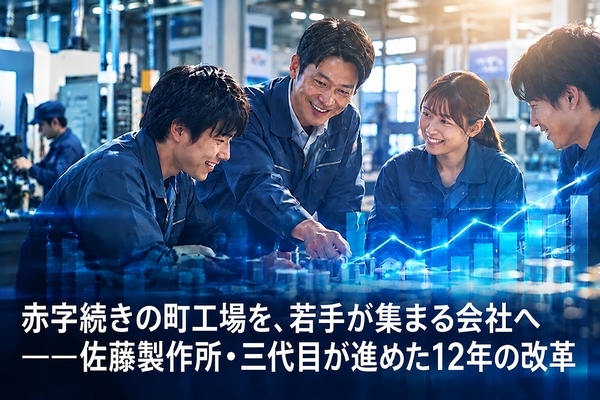 赤字続きの町工場を、若手が集まる会社へ――佐藤製作所・三代目が進めた12年の改革