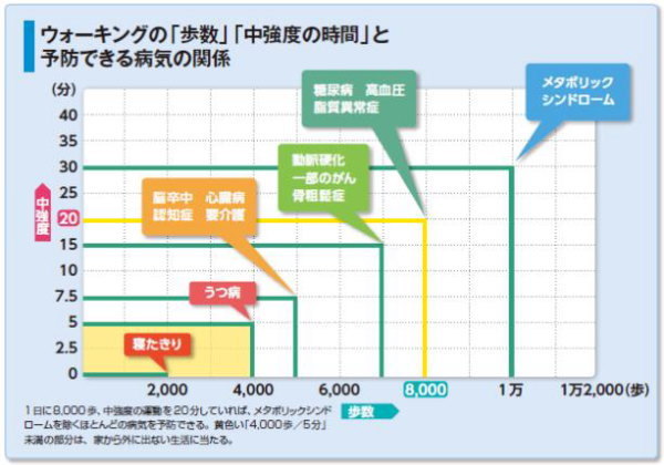 40歳を超えたら、運動は「8,000歩／20分」のウォーキングで十分２