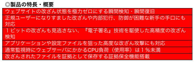 製品の特長・概要