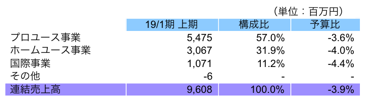 セグメント別動向