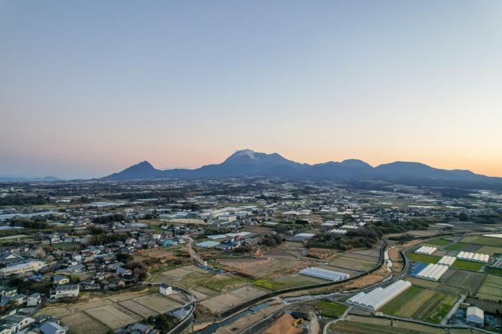 雄大な雲仙岳