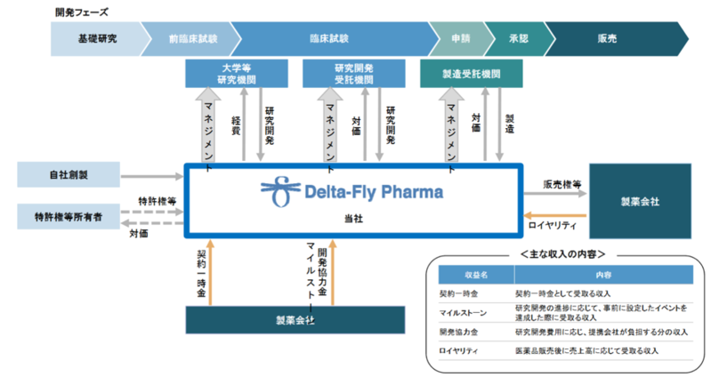 ブリッジレポート Delta-Fly Pharma株式会社(4598)
